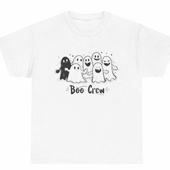 Gildan Other - Boo Crew Shirt Cute Halloween Ghost Shirt Spooky T-Shirt